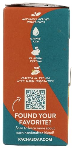 Pacha Soap, Uplift Peaces Bar Soap, 7 Ounce