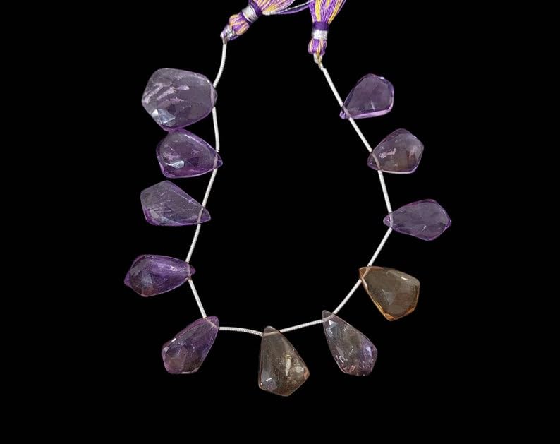 Perles à facettes en améthyste naturelle pour réussir vos bijoux faits main