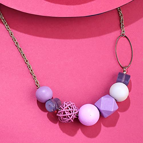 Image of Yellow Chimes Necklace for Women and Girls Fashion Choker Necklace for Women Western | Geometric Statement Style Choker Necklace | Birthday Gift for Girls & Women Anniversary Gift for Wife
