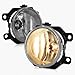 HECASA Pair Fog Light Compatible with 2013-2021 Subaru Crosstrek Forester Impreza Legacy WRX STi Replacement for SU2592126 SU2593126 Driving Fog Lamp w/Bulbs Clear Lens Driver&Passenger Side