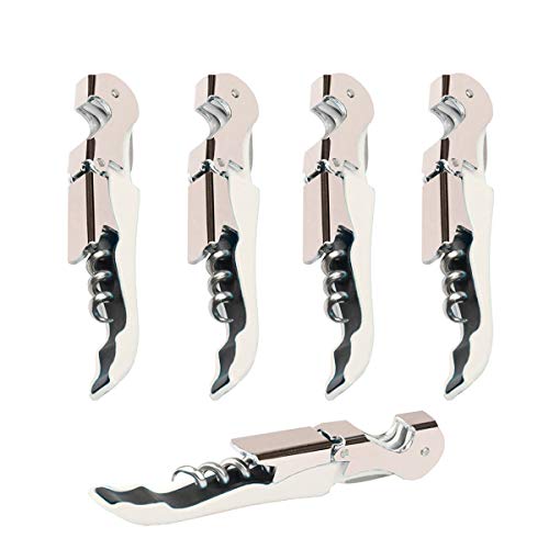 Professional Waiter Corkscrew Wine Openers Set, Heavy Duty Stainless Steel Hinges Wine Key for Restaurant Waiters, Sommelier, Bartenders
