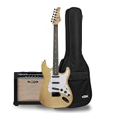 Kit Guitarra Elétrica Voik Startpack-150 Natural Com Amplificador (220V)