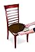 KLEEGER Chair Covers Protective & Stretchable: Fits Round Square Chairs Kids, Pets, Set of 2 (Brown)