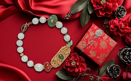 Accessoires Cheongsam en jade vert résistant pour sublimer les robes de soirée