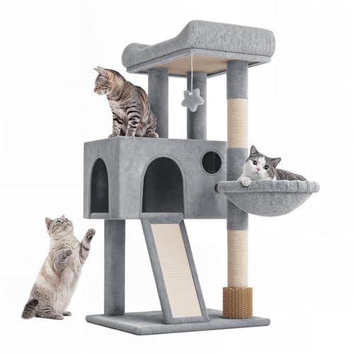 Cat Tree Tower,36 Inch Tall Cat Climbing Tower with Scratching Po...