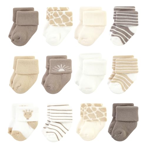 Image of Hudson Baby Baby Girls' Cotton Rich Newborn and Terry Socks