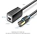 VENTION Cat 8 Ethernet Extension Cable 16FT 40Gbps LAN Cable Extender Cat8 FTP Ethernet Patch Internet Cable Shielded RJ45 Male to Female Connector