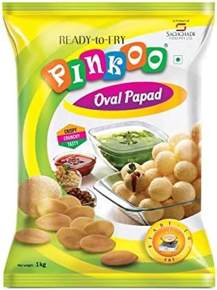 Extruded Unfried Snack Pellets Pinkoo 1 kg oval shaped