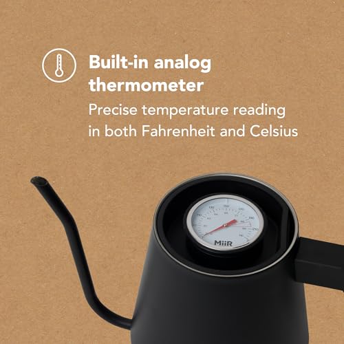 MiiR New Standard Pour-Over Kettle - Precision Angled Spout & Thermometer for Perfect Brewing, 1L Kettle for Smooth Pour-Over by MiiR - Image 3