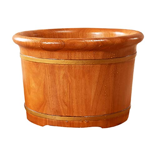 Barril de madera pie spa pie de roble bañera barril, cubo de fumigación, cubo de cera de pie de madera, pie bañera barril, baño de pies, cuenca de pedicura, hogar, hotel, de mediana edad y ancianos