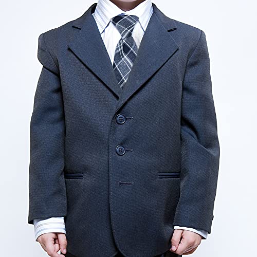 Sucrain 5Pcs Boy's Necktie Pre-Tied Adjustable Neck Strap Tie For Wedding Graduation School Uniforms #TOP5