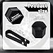 BOXOB 20pcs 21mm Hexagonal Nut Covers, Car Wheel Lug Nut Covers with Removal Tool Wheel Bolt Caps Automotive Exterior Accessories for Most Car (Black)