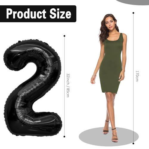 Image of Black Number Balloons 25 Balloon Numbers 25th Number Balloon Foil Mylar Party Balloon For Men Women 25th Birthday Balloons Dirty 25 Birthday Decorations For Her Him Anniversary Graduation Decorations