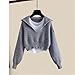 Women's Spring Winter Set Women's Slim All Match Strap Long Sleeve Sweater Tops Half Skirt Three Piece Set