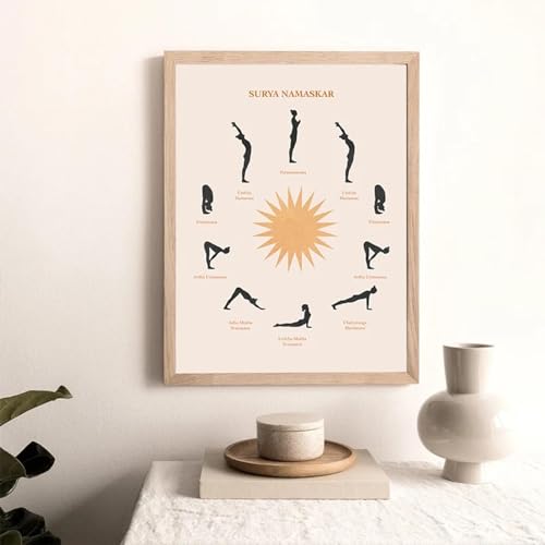 Impression salutation au soleil pour chasser le stress et sublimer votre chambre - 3