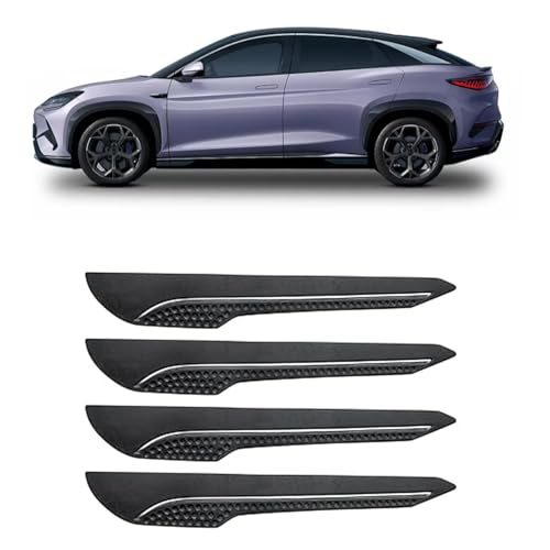 Image of AOSIS-Car Bumper Protector /Bumper Guard for BYD Sealion7 with Single Chrome Stripe (4-Pcs)