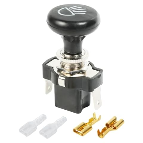 RACOONA 12V Push Pull Headlight Switch Cover