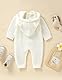 Haokaini Neugeborenes Unisex Baby Jungen Mädchen mit Kapuze gestrickt Strampler Jumpsuit Strampler Pullover Winter Warm Schneeanzug Outfits