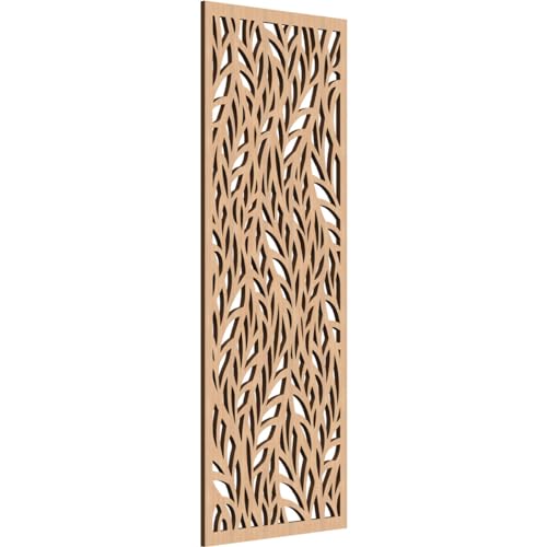 Image of Ortonville Decorative Pierced Fretwork Wood Wall Panels, 17 3 /8 inchW x 44 3 /8 inchH x 3 /8 inchT, Hickory