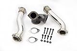 Polished Stainless Bellowed Up Pipes Kit 1999.5-2003 Ford 7.3L Powerstroke Diesel 7.3