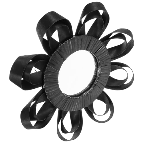 Miroir en rotin tressé rond de style moderne pour maquillage - 8