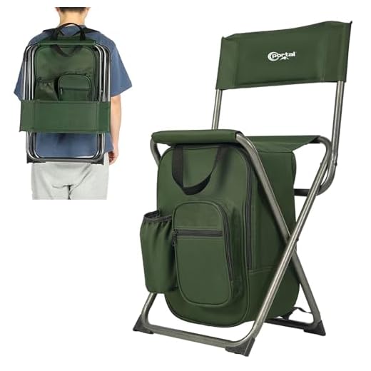Portal Backpack Cooler Chair for Camping