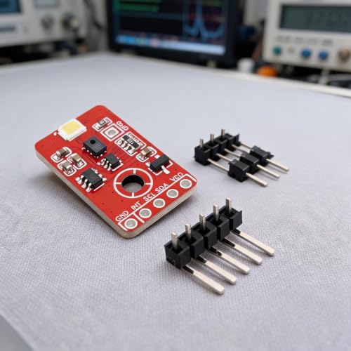Sensor espectral AS7341 para proyectos de análisis de luz y materiales con bus I2C 7