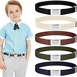Contenu du Paquet: Vous recevrez 5 couleurs différentes de ceintures élastiques réglables pour enfants. Ces couleurs élégantes, polyvalentes et intemporelles conviennent aux uniformes scolaires, aux jeans décontractés et même aux robes habillées. Ce modèle multicolore de ceintures élastiques pour enfants offre aux parents une plus grande liberté de style au quotidien.