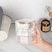 BTSKY 1 Pack Small Acrylic Storage Organizer with Drawers, 3-Layer Clear Desktop Organizer for Office Supplies Mini Storage Box with Drawers for Desk, Desktop Makeup Drawer Jewelry Storage Box