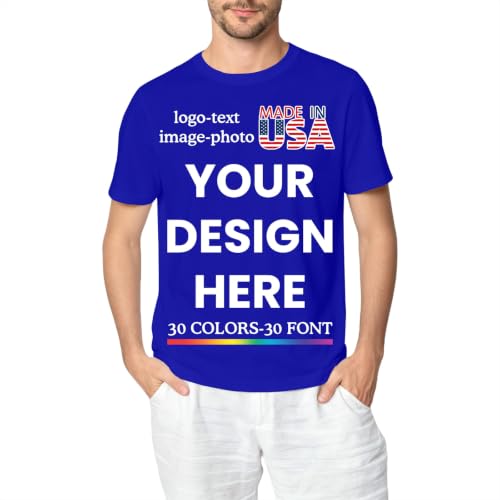 Custom T-Shirts for Men Women - Design Your Own Gift Dark Green Small