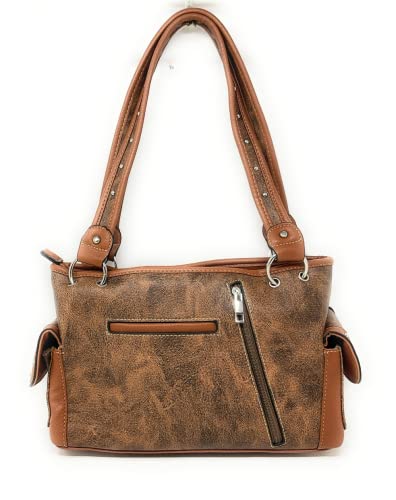 Western Embroidered Concealed Carry Purse/Wallet Set w/Rhinestone Cross3