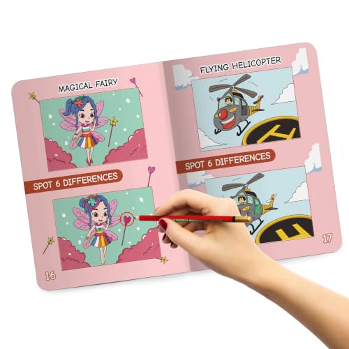 Image of Oswaal Lil Legends Interactive Learning Activity Book - Spot the Difference for Kids Age 4+ Years | Fun Puzzles to Boost Observation and Concentration | Brain Games for LKG /UKG /Lower Primary