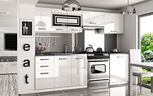  IKAR  Cucina Completa Modulare Lineare L 240 / 180cm 7 pz  Piano di Lavoro Incluso  Set di mobili da Cucina