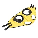 Hiraith Cubierta Transpirable para Ojos de Caballo, Gafas de Carreras para Acelerar la Velocidad de Avance con Poliéster de Alta Elasticidad y Cuero de PU, Garantiza Comodidad en (Amarilla)