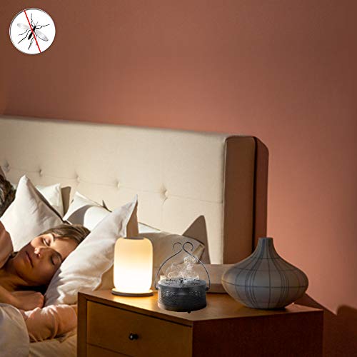 Retyion Portable Iron Mosquito Coil Holder With Handle Mosquito Incense Burner For Home And Camping (Black) #TOP2