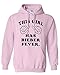 This Girl Has Bieber Fever Hoodie Justin Sweatshirt Adult (Medium, Light Pink w/Black)