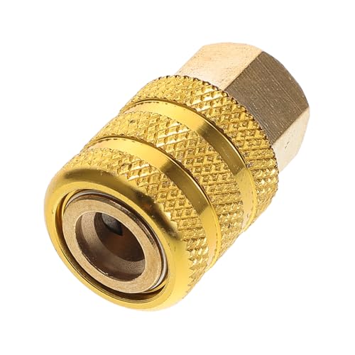 Unomor Durable Copper Tire Inflation Chuck with Quick Connect Design Valve for Secure Attachment Compatible with Automotive Wheel Tires for Efficient Inflation