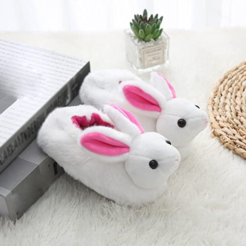 Character Slippers for Girls Childrens Girl Cotton Slippers Cute Stereoscopic Rabbit Warm Toddler 9 Shoe2