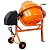 3 CU FT Electric Cement Mixer, 1/3 HP Concrete Mixer Machine with Wheel and Stand, Portable Cement Mixer Machine, Suitable for Stucco and Seeds (3 Cu. Ft, Yellow)