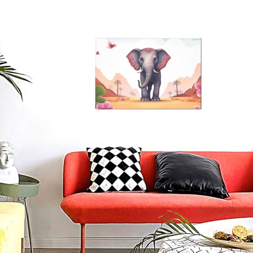 Peinture éléphant porte-bonheur pour une ambiance zen dans votre chambre