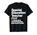 Special Education Teacher Definition Funny Back to School T-Shirt