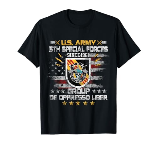 5th Special Forces Group Veteran 5th SFG 4th of July Mens T-Shirt