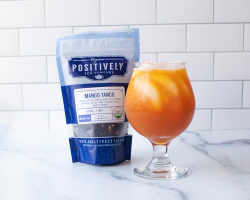 Image of Organic Positively Tea Company, Mango Tango Black Tea, Loose Leaf, 4 Ounce