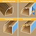 D-Line 157in Stainable Wood-Effect Corner Cable Concealer Multipack, Floor Wire Hider, Quarter Round Cord Cover, Organize Cords in Corners, Floor Molding - 10x 15.7in Lengths & Accessories