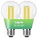 Produktbild Lepro Energieklasse A E27 LED Warmweiss, 7.2W 1521 Lumen Glühbirne E27, Nicht Dimmbar, A60 Led Birne, 2700 Kelvin Warmweiß, 300° Abstrahlwinkel Energiesparlampe, ersetzt 100W Leuchtmittel, 2 Stück