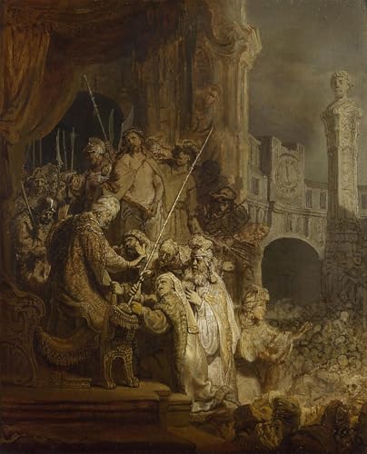Impression sur toile haute définition de Rembrandt, peinture de maître 60x90