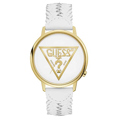 Guess Reloj Analógico para Mujer de Cuarzo con Correa en Cuero V1001M4