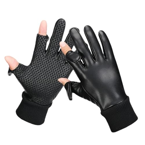 Guantes de senderismo, guantes de invierno para mujer | Guantes térmicos de patinaje a prueba de viento | Guantes unisex cálidos equipo de pesca en hielo para clima frío
