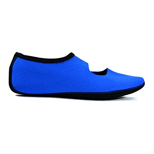 Image of Nufoot Women's Mary Janes Best Foldable & Flexible Flats, Travel & Exercise, Dance, Yoga Socks, Indoor Shoes, Slippers
