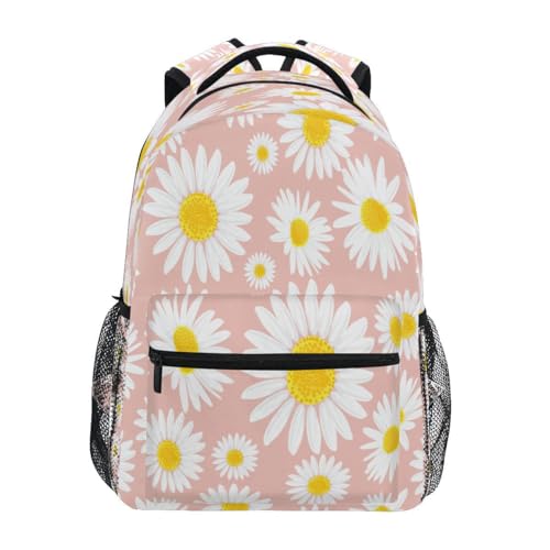 Sac à dos pour camping et gym rose marguerite pour ranger toutes les affaires de sport des ados